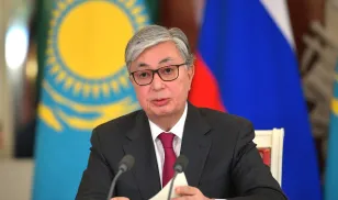 Kazakhstani President Kassym-Jomart Tokayev