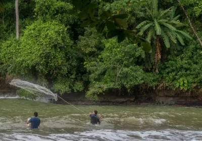 People in Puerto Viejo, Costa Rica. Editorial credit: Fmzmillan / Shutterstock.com