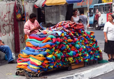 People in San Salvador, El Salvador. Editorial credit: bumihills / Shutterstock.com