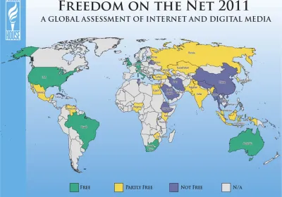 Freedom on the Net 2011 Map