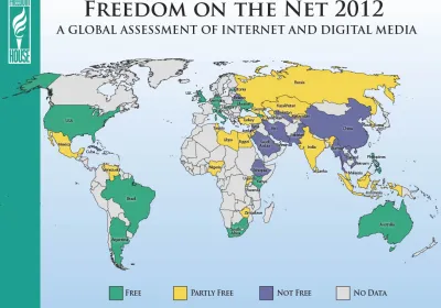 Freedom on the Net 2012 Map