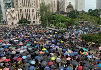 Hundreds of thousands of Hong Kongers took the the streets to protest against a controversial extradition bill. Hong Kong. 31 August 2019. Editorial credit: Lewis Tse Pui Lung / Shutterstock.com