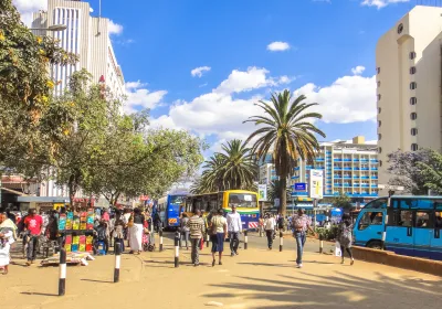 People in Nairobi, Kenya. Editorial credit:  Authentic travel / Shutterstock.com