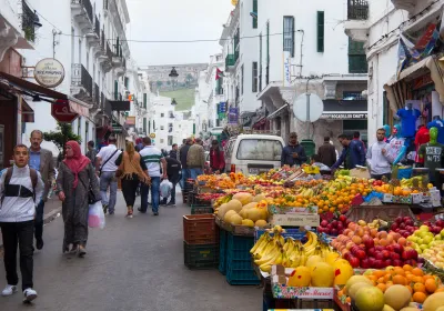 People in Tetouan, Morocco. Editorial credit: Alexey Pevnev / Shutterstock.com 