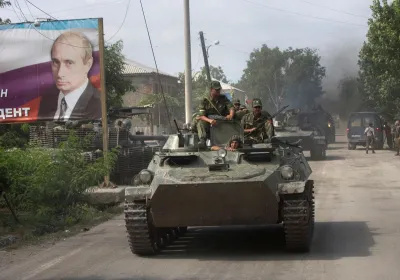 Russia Georgia War Anniversary, Tskhinvali, Georgia. Photo by Mikhail Metzel/​AP/​Shutterstock