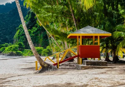 Maracas Beach, Trinidad and Tobago.  Editorial Credit:  Altin Osmanaj/Shutterstock.com