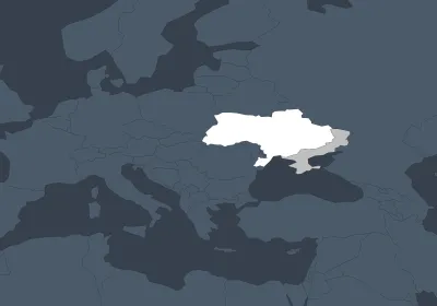 Russian-occupied territories of Ukraine map hero